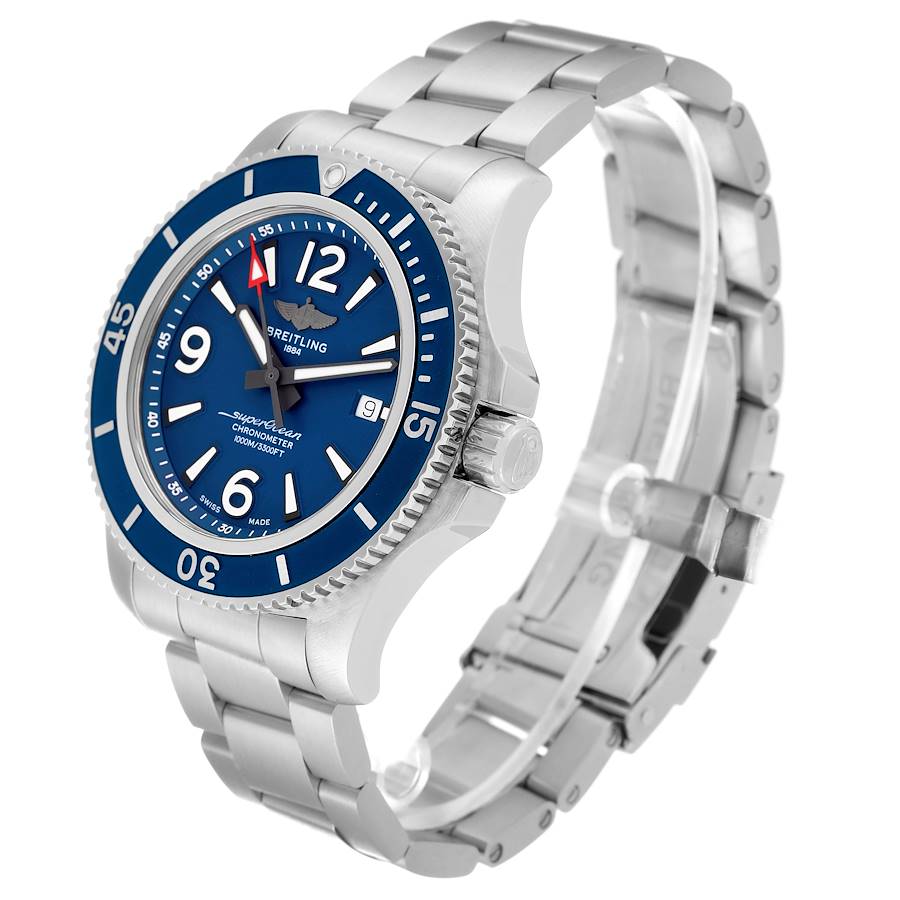 Breitling Superocean II Blue Dial Steel Mens Watch A17367