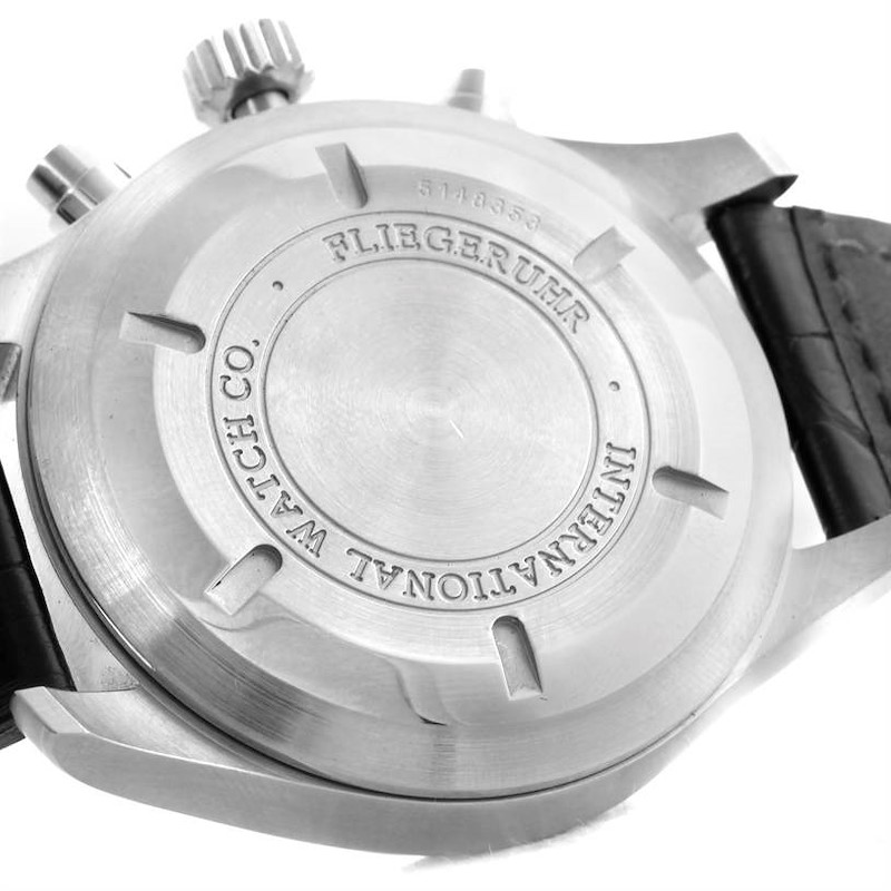 IWC Pilot Black Dial Chronograph Automatic Mens Watch IW377701