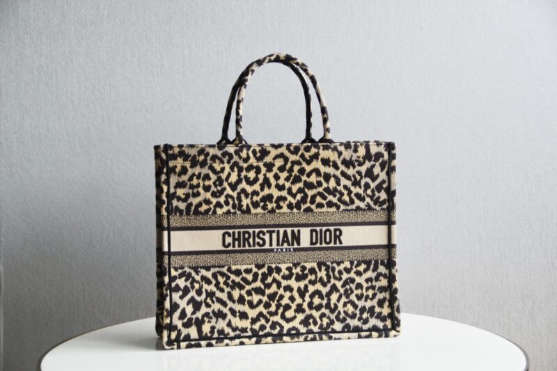 Replica Dior Tote Book Leopard Print