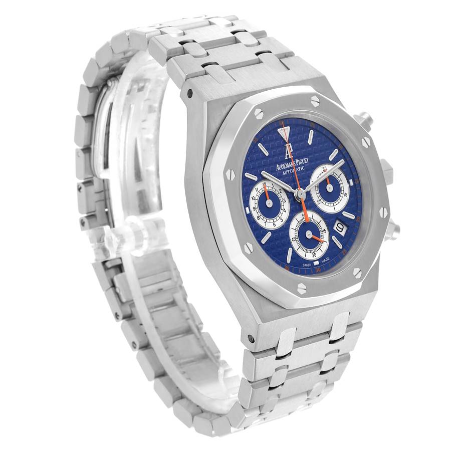 Audemars Piguet Royal Oak 39mm Blue Dial Steel Mens Watch 26300ST