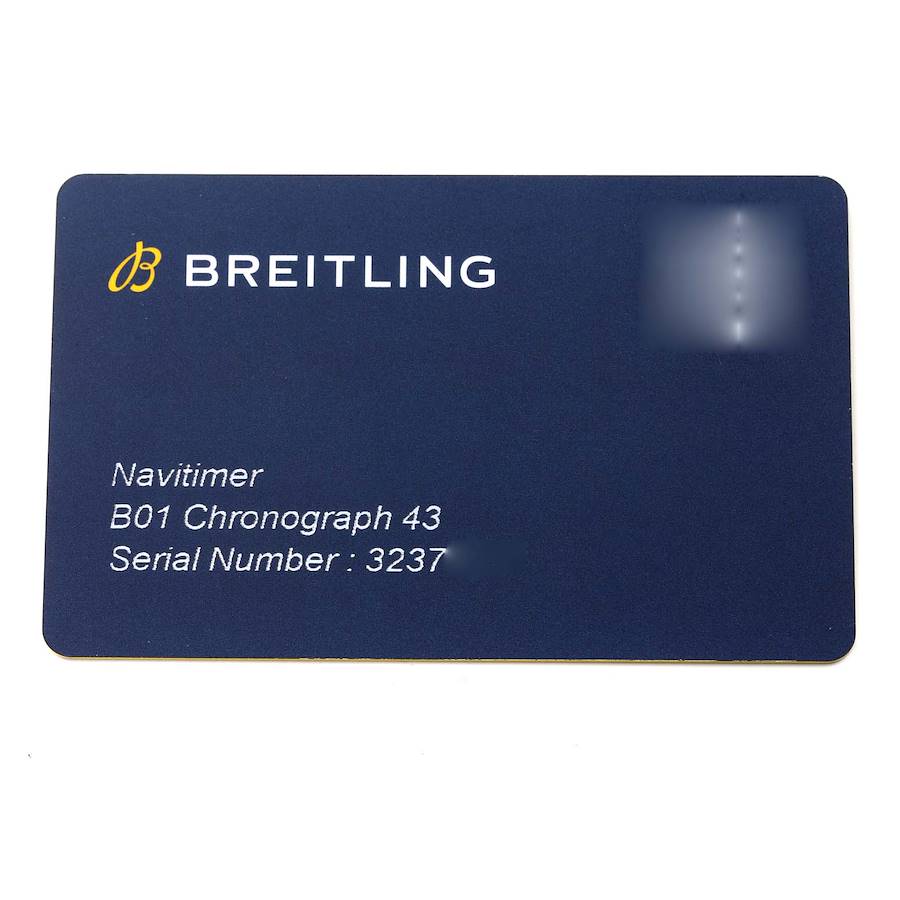 Breitling Navitimer 01 Black Dial Steel Mens Watch AB0121