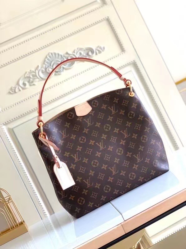 Louis Vuitton Graceful PM Monogram Canvas Beige 35Cm M43701