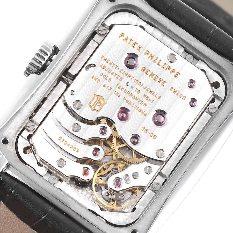 Patek Philippe Gondolo Day Date White Gold Silver Dial Watch 5200 5200G