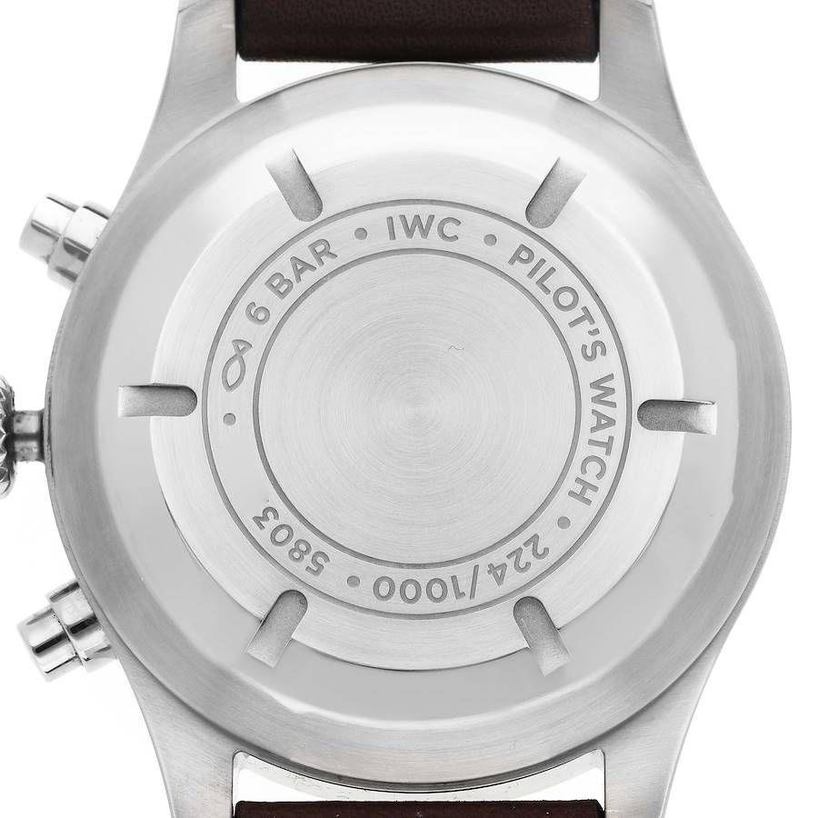 IWC Pilot Racing Green Dial Chronograph LE Mens Steel Watch IW377726