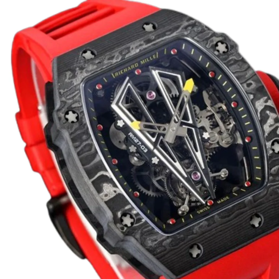 Richard Mille RM 27-03 Super Clone Red Rubber Strap