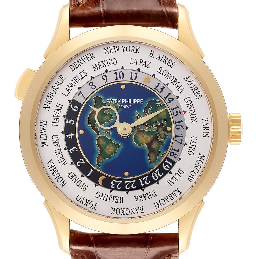 Patek Philippe World Time Complications White Gold Mens Watch 5231J