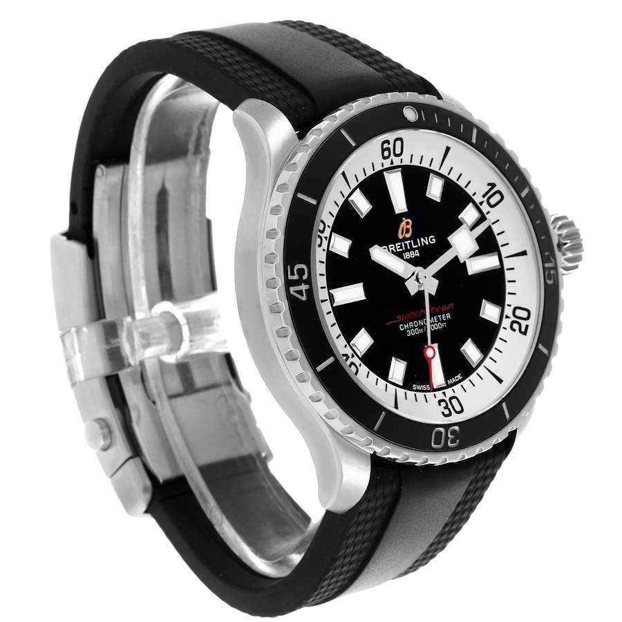 Breitling Superocean 42 Black Dial Steel Mens Watch A17375