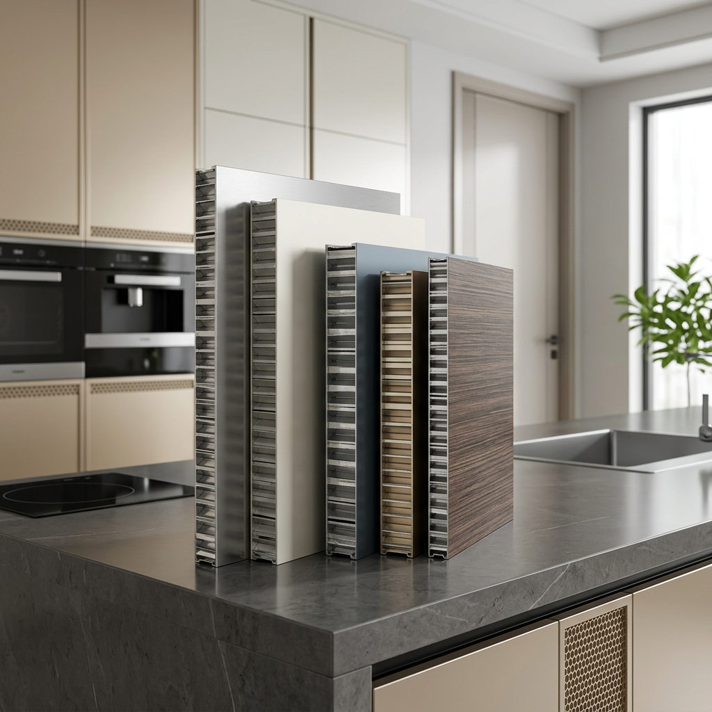 Custom Aluminum Honeycomb Panel Cabinet Wardrobe Bookcase Material Moisture Proof Non Deformable All Aluminum Furniture Board