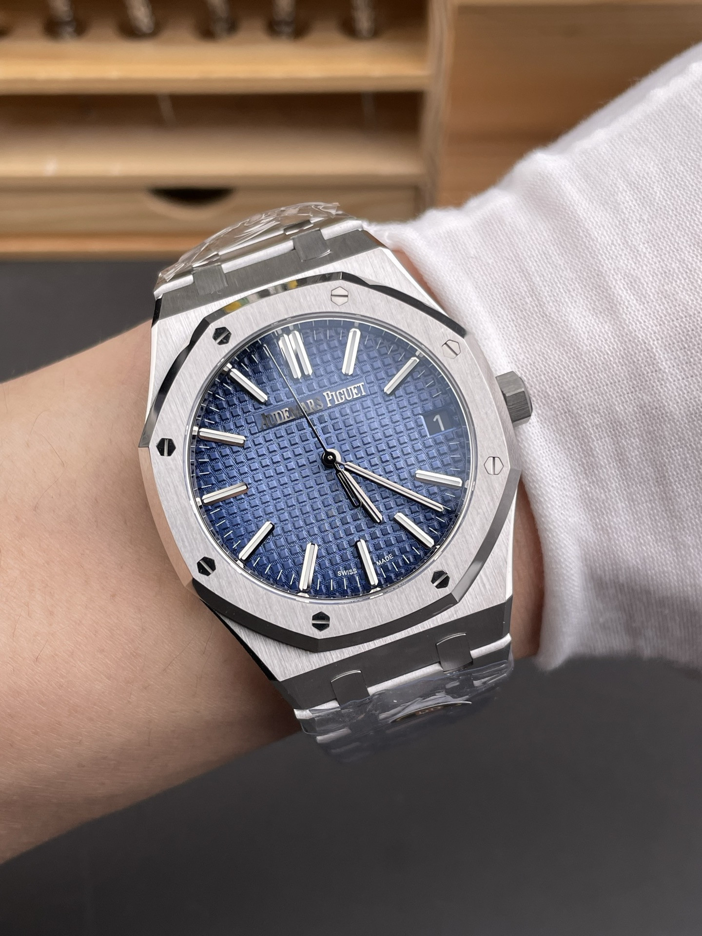 Royal Oak 15510 Ice Blue Dial DDF Factory