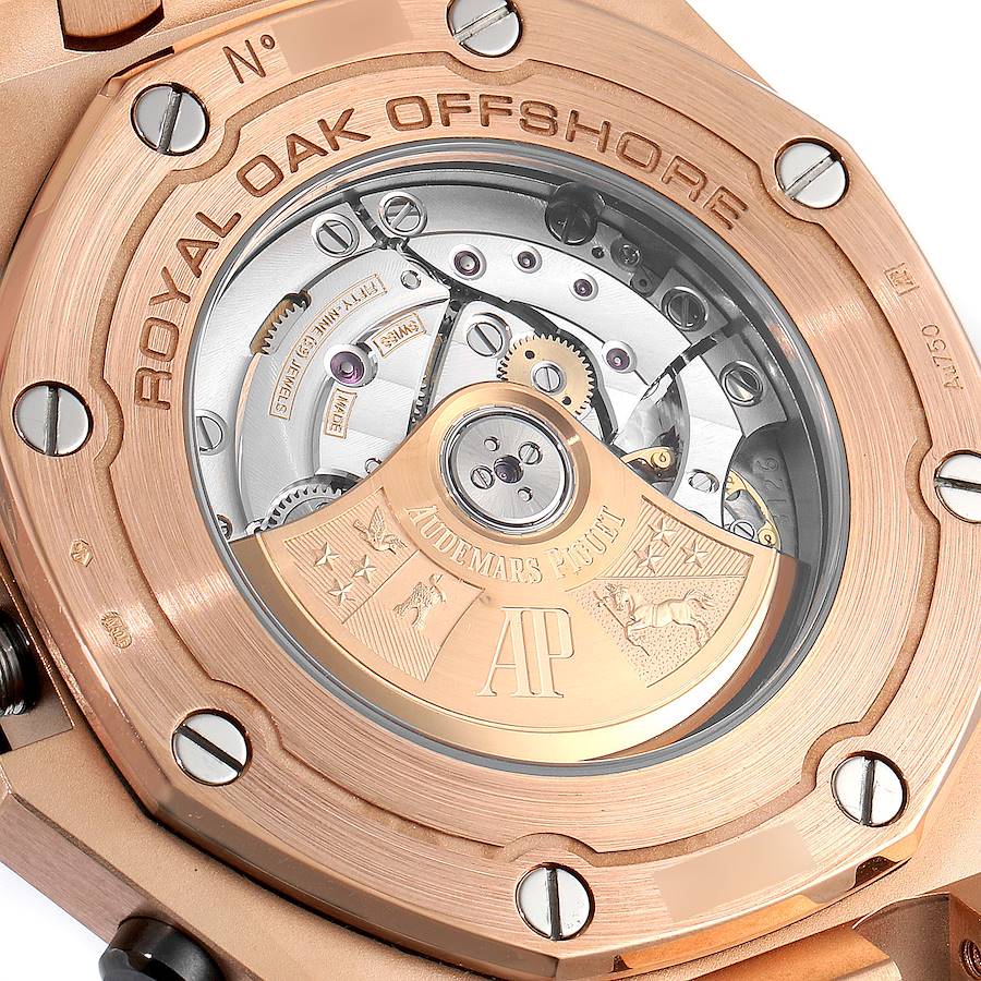 Audemars Piguet Royal Oak Offshore Rose Gold Chronograph Mens Watch 26470OR