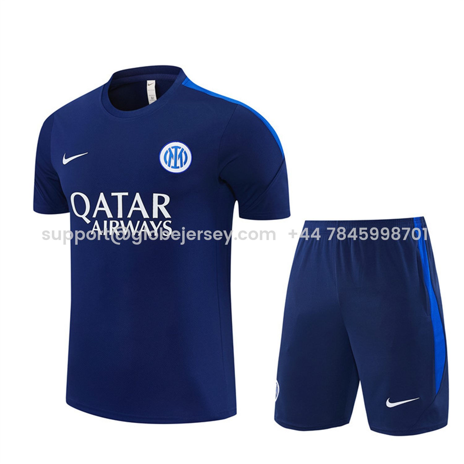Inter Milan 26-27 Short-Sleeve Training Set - Deep Blue Top & Shorts