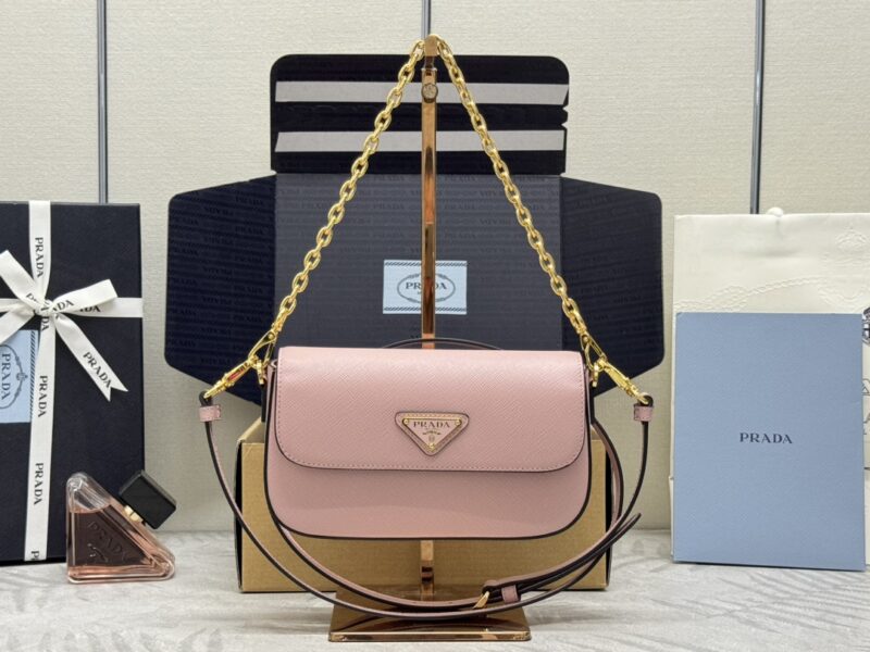 Replica Prada Mini Saffiano Pink