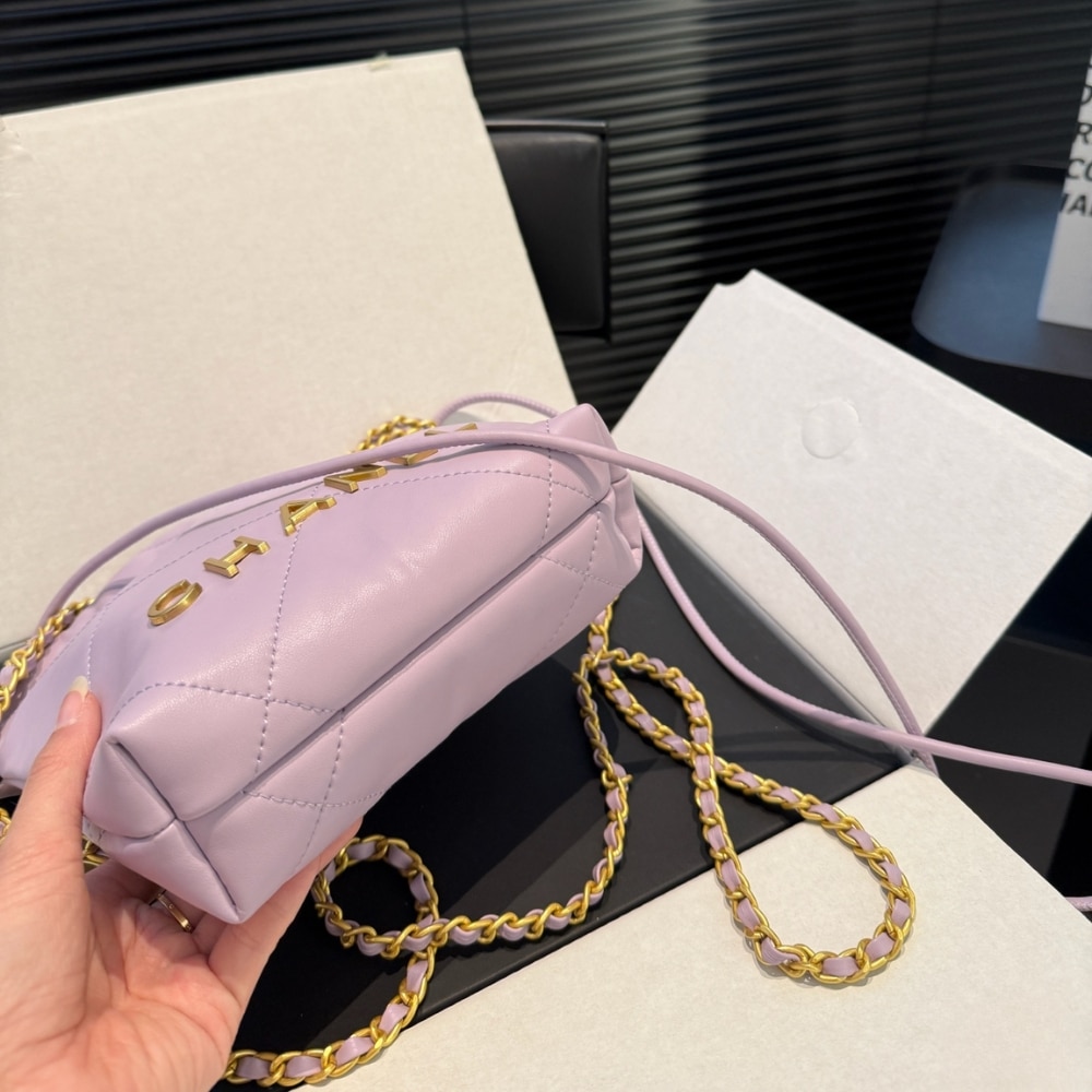 Chanel 22 Mini Handbag Purple 23Cm