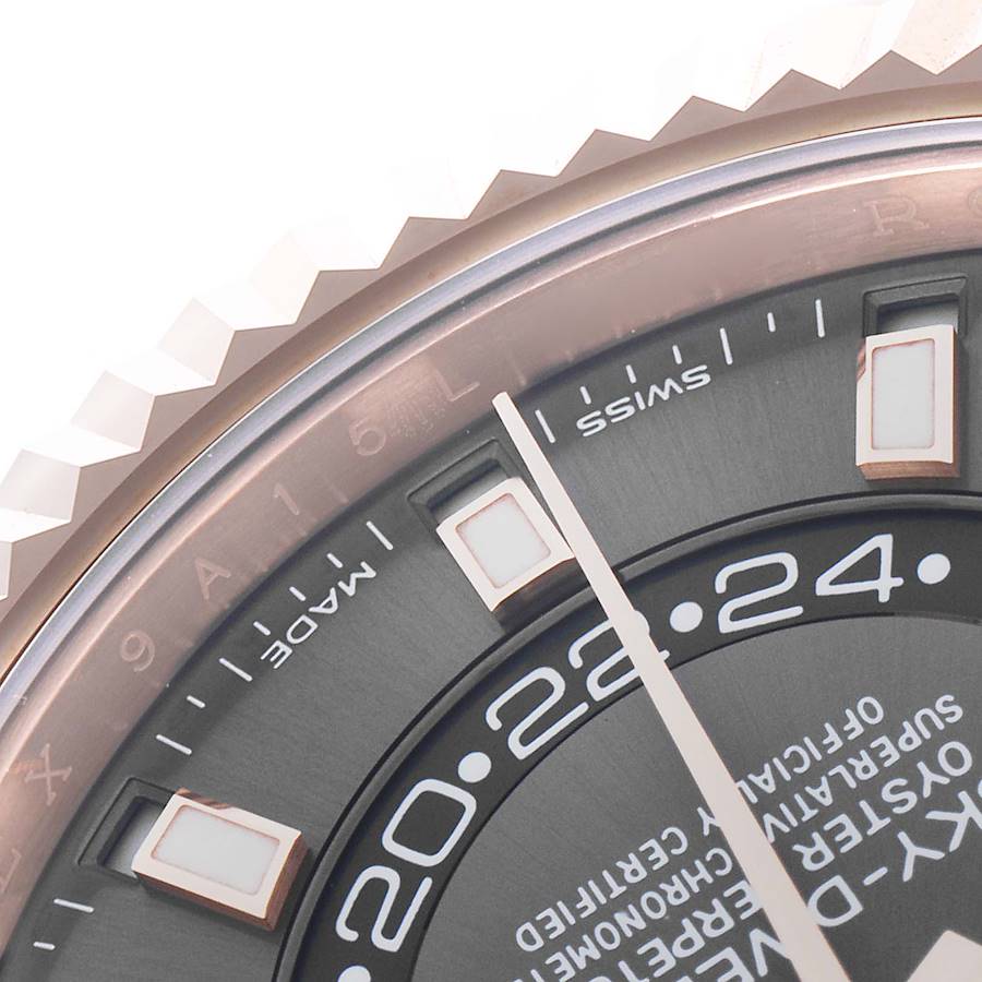 Rolex Sky-Dweller Rose Gold Slate Dial Mens Watch 326935