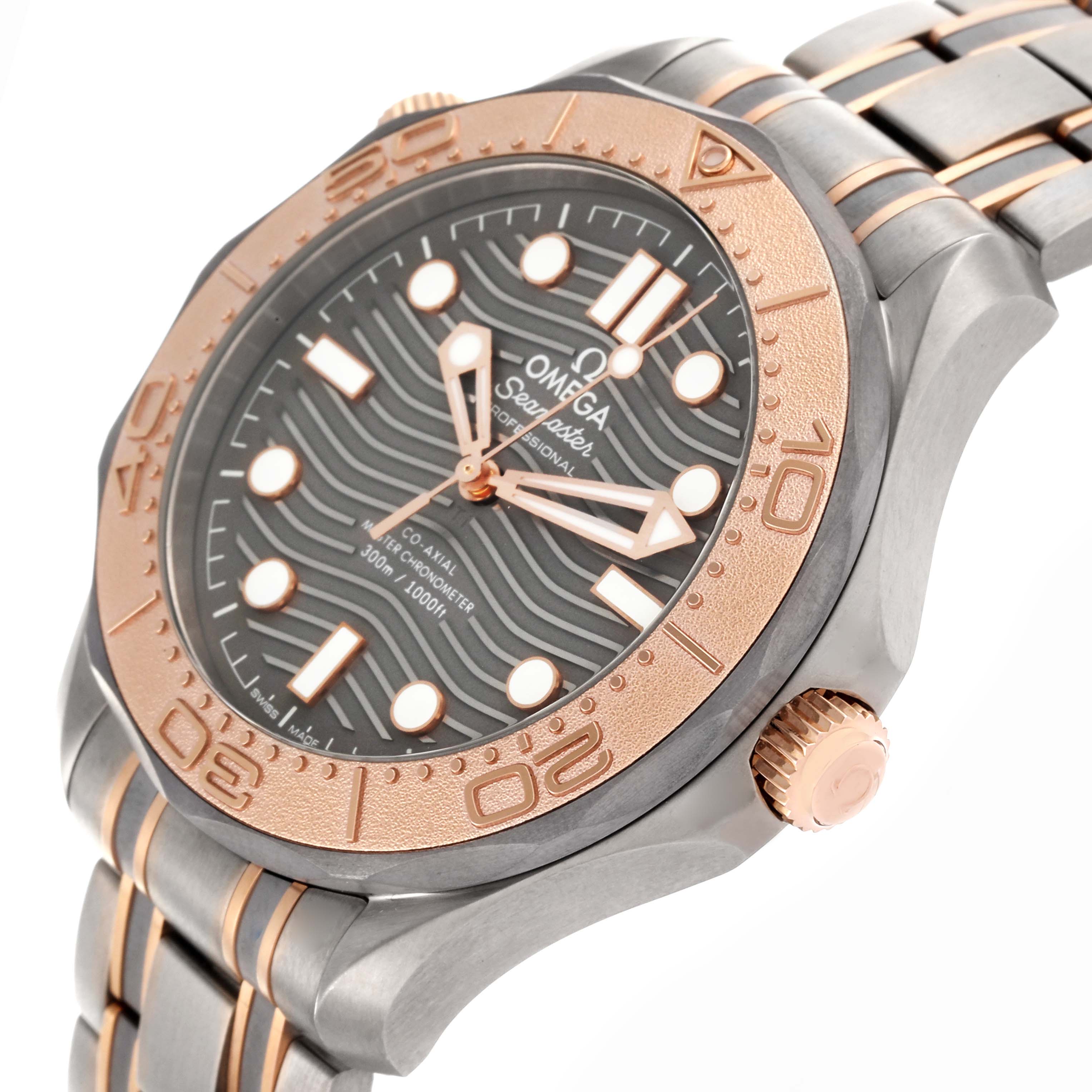 Omega Seamaster Titanium Rose Gold Mens Watch 42.0 MM 210.60.42.20.99.001
