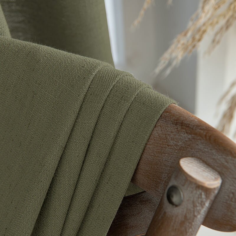 Custom Heavyweight Linen Drape Pleated