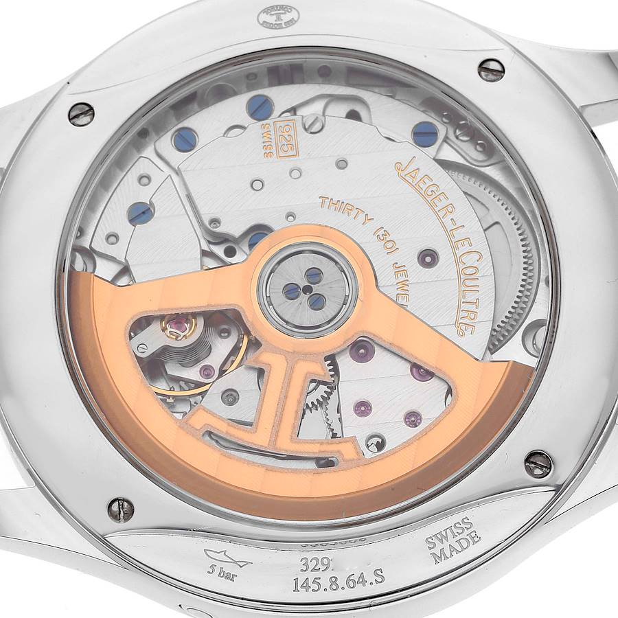 Jaeger LeCoultre Master Ultra Thin Moon Steel Mens Watch 145.8.64.S Q1258420