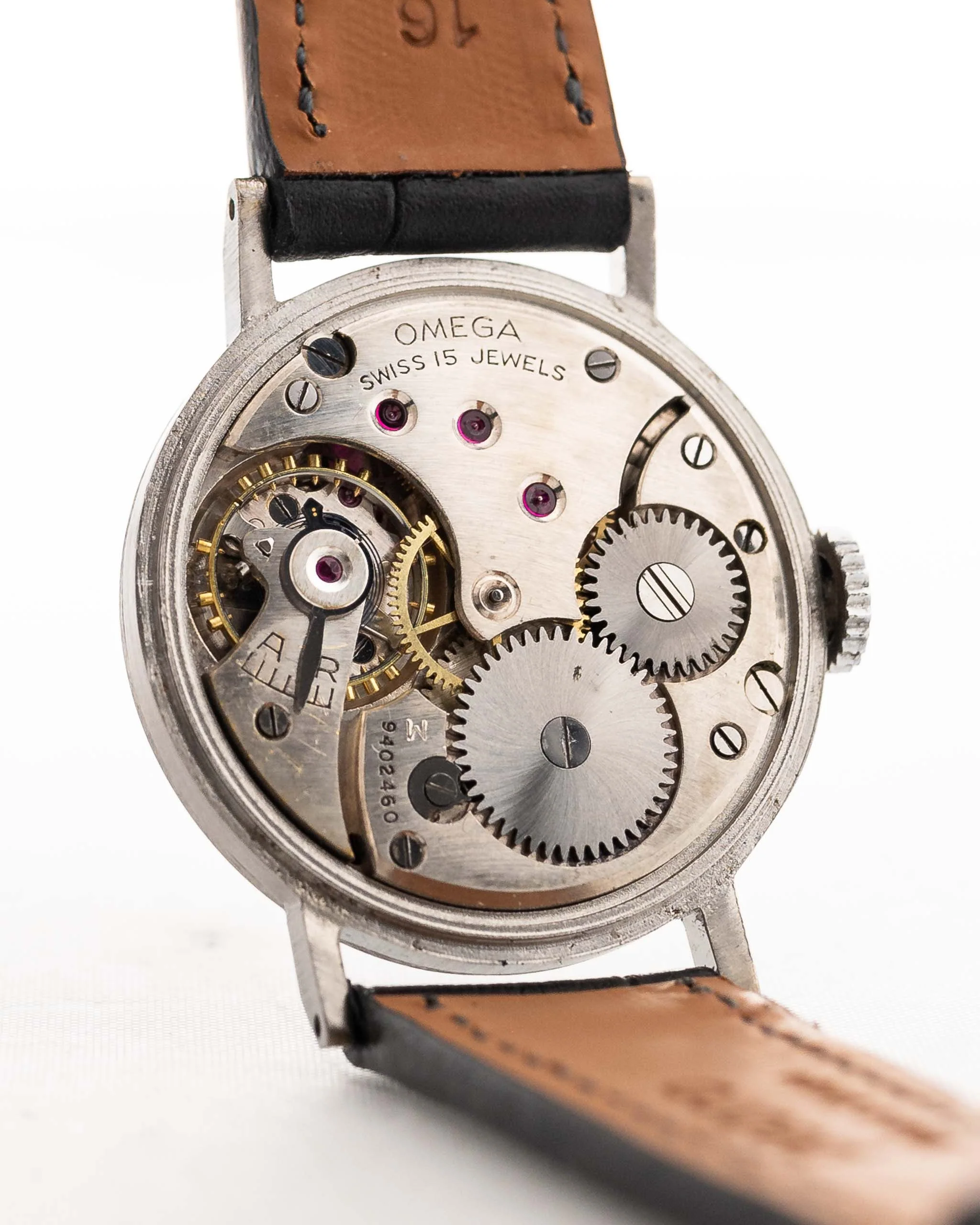 Omega Art Deco Black Syringe Sub Second 1939