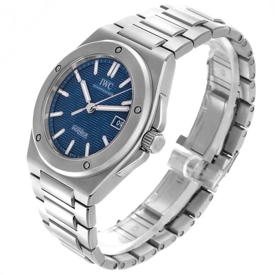IWC Ingenieur 40 Blue Dial Steel Mens Watch IW328907