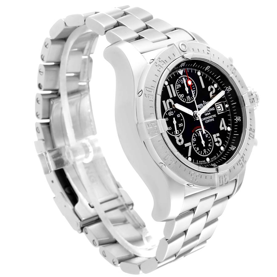 Breitling Aeromarine Avenger Skyland Black Dial Mens Watch A13380