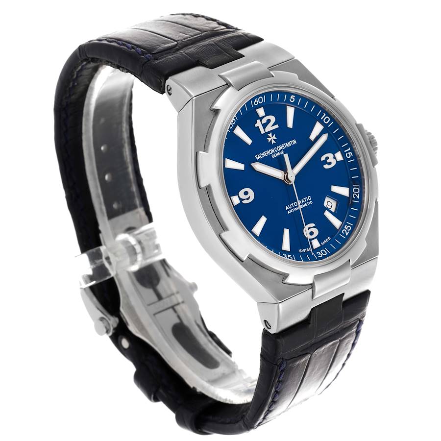 Vacheron Constantin Overseas Blue Dial Steel Mens Watch 47040
