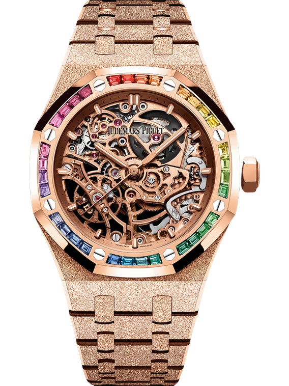 Royal Oak Frosted Gold Double Balance Wheel Openworked 37mm