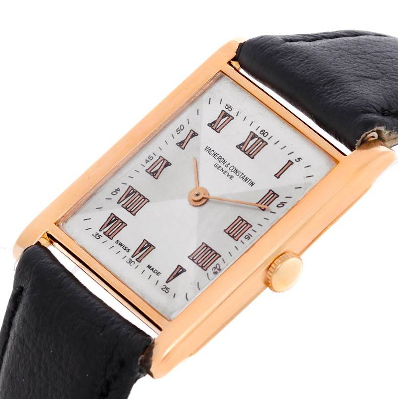 Vacheron Constantin Vintage 18K Rose Gold Mechanical Mens Watch
