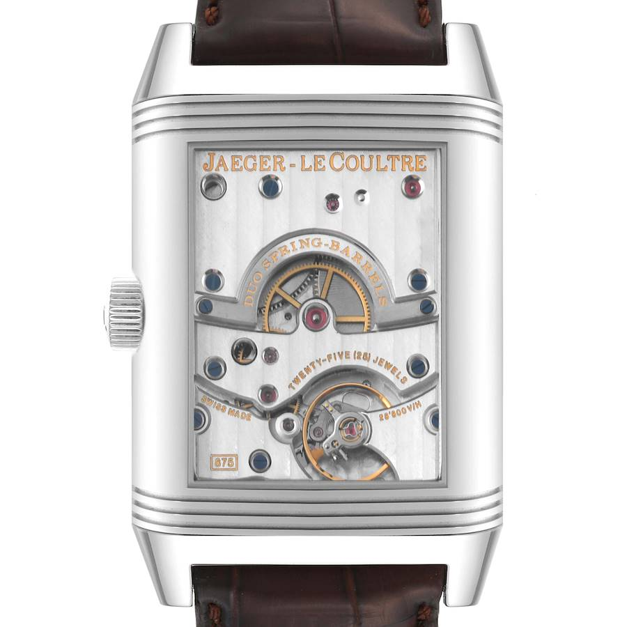 Jaeger LeCoultre Reverso Grande Date 8 Day Steel Mens Watch 240.8.15 Q3008420