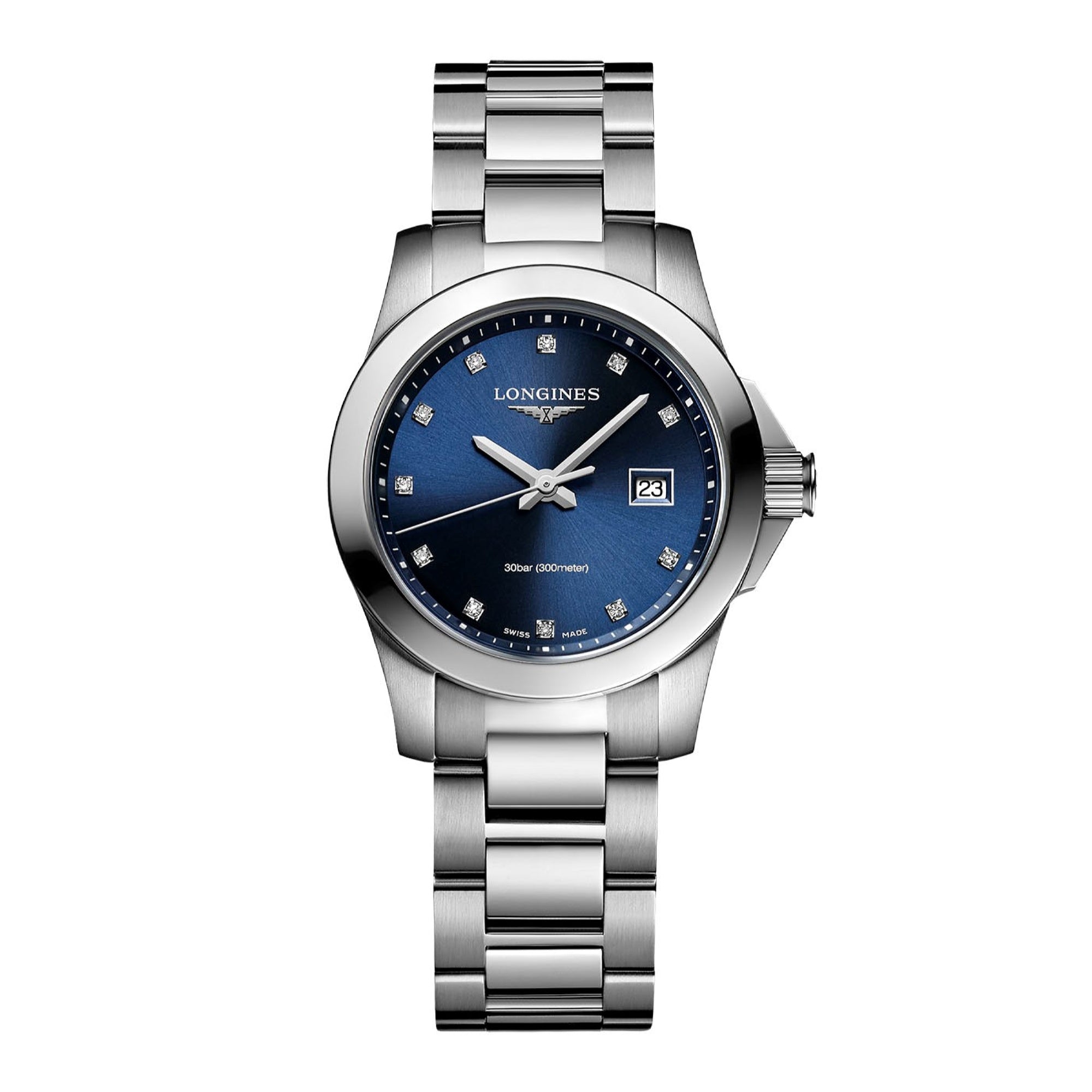 Longines Women's L3.376.4.97.6 Conquest Stainless Steel Watch