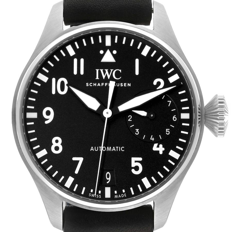 IWC Big Pilots Black Dial Automatic Steel Mens Watch IW501001