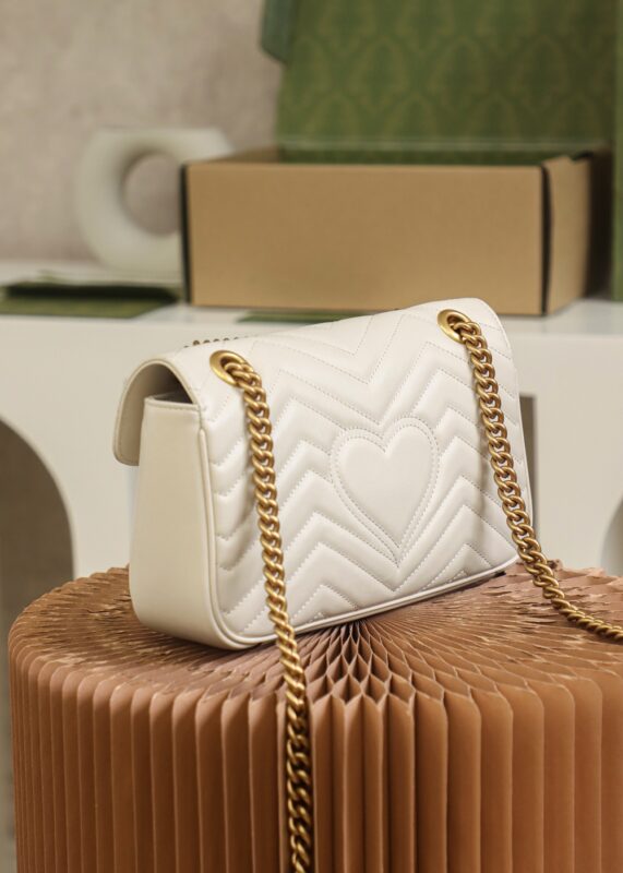 Replica Gucci GG Marmont Medium White