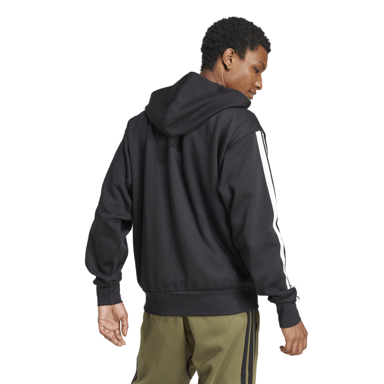 adidas Essentials 3-Stripes Fleece Hoodie