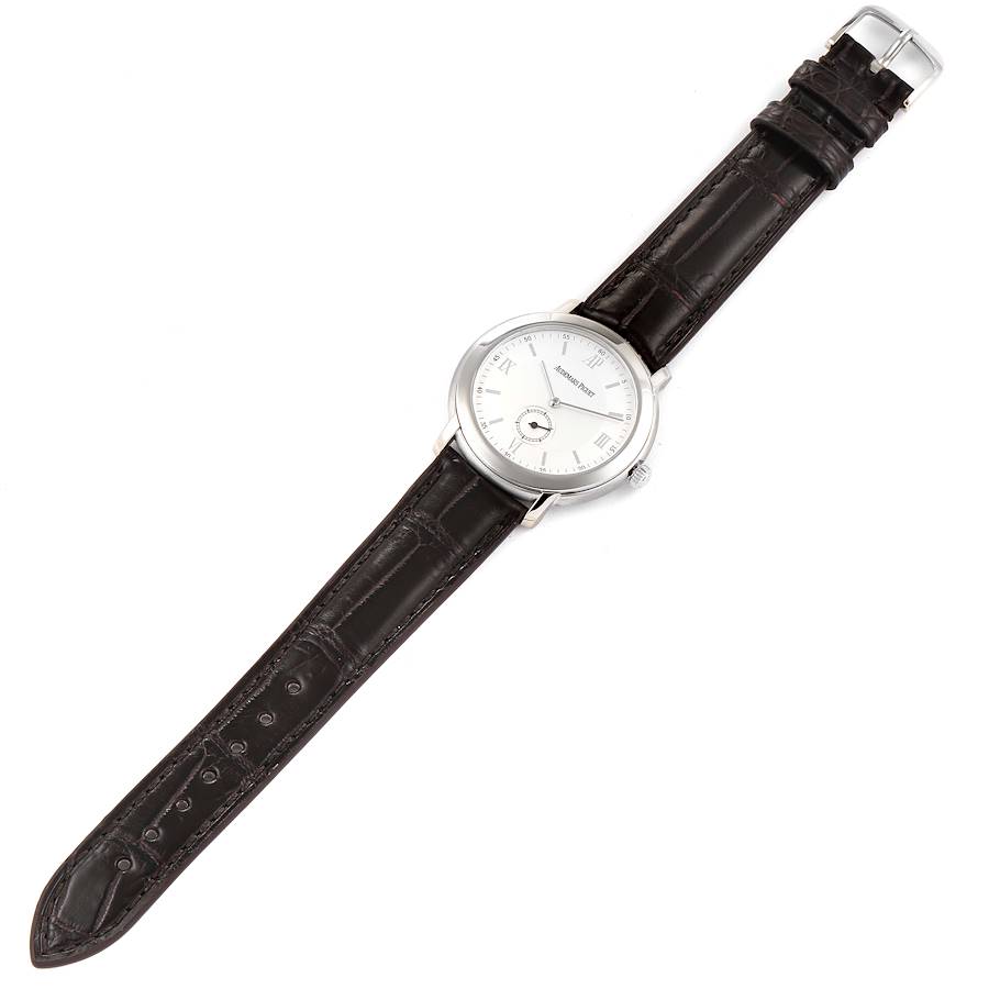 Audemars Piguet Jules 18k White Gold Silver Dial Mens Watch 15056BC