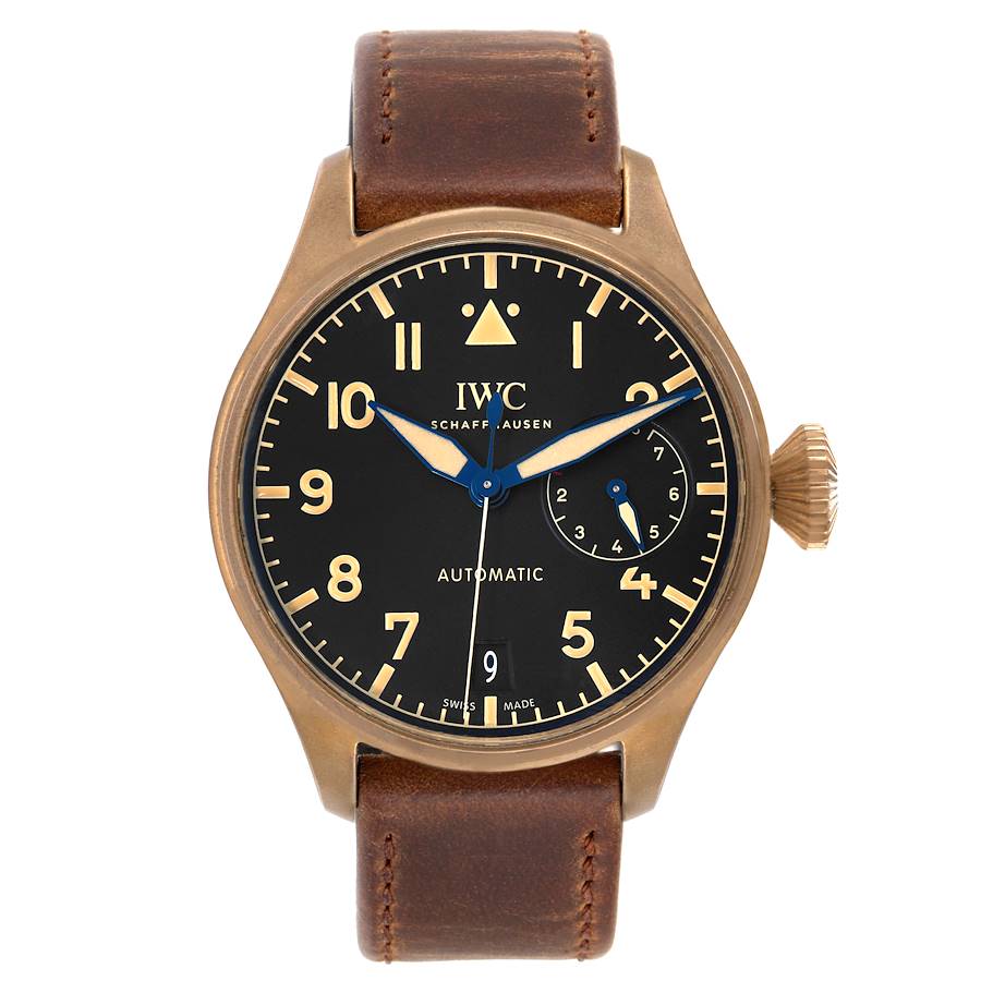 IWC Big Pilot Bronze Titanium Black Dial Mens Watch IW501005