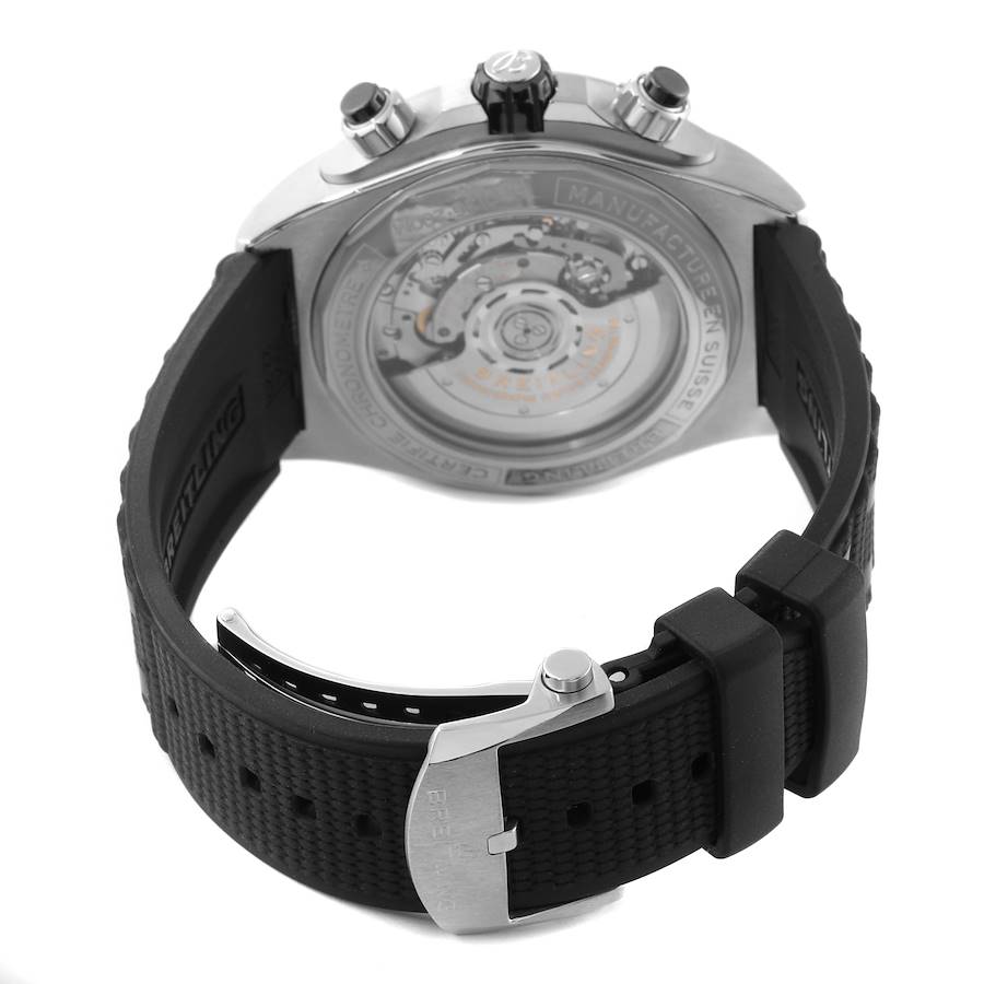Breitling Chronomat B01 Ice Blue Dial Steel Mens Watch PB0136