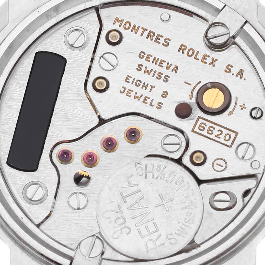 Rolex Cellini Classic White Gold Brown Dial Ladies Watch 6110