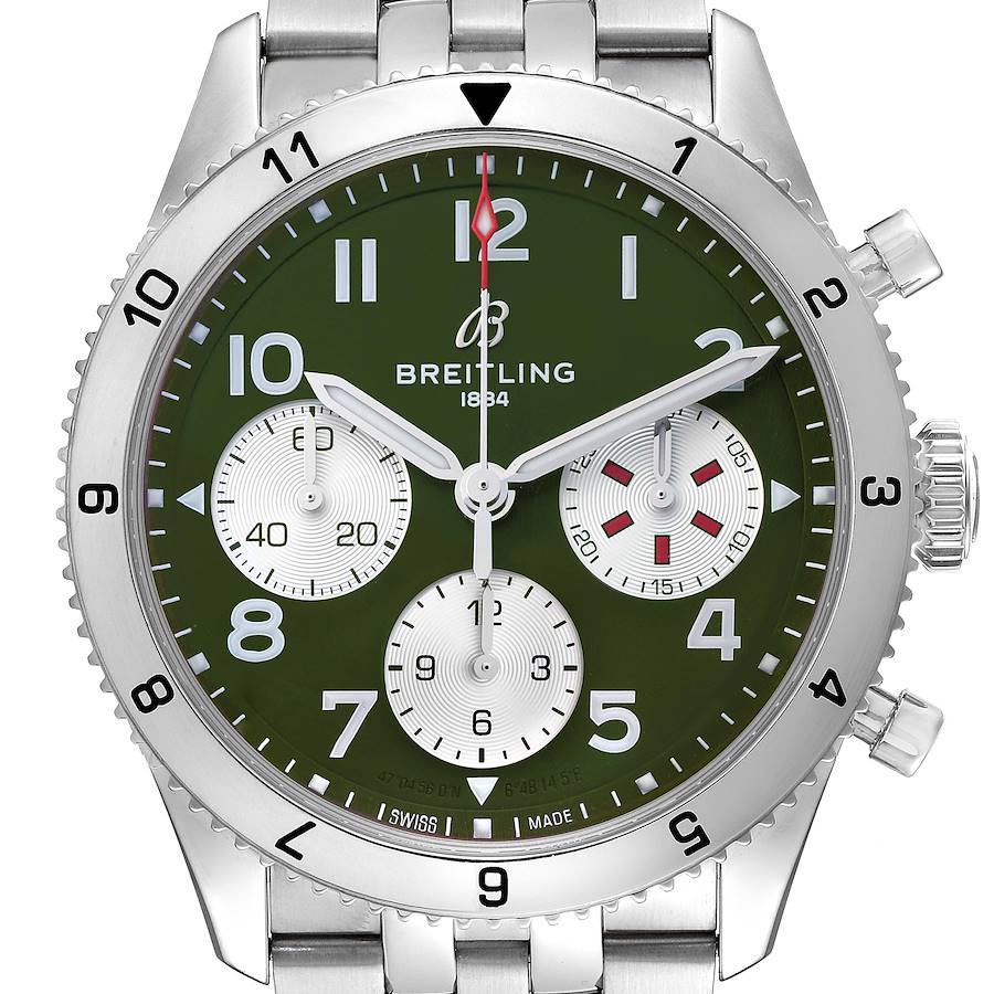 Breitling Classic Avi Curtiss Warhawk Steel Mens Watch A23380