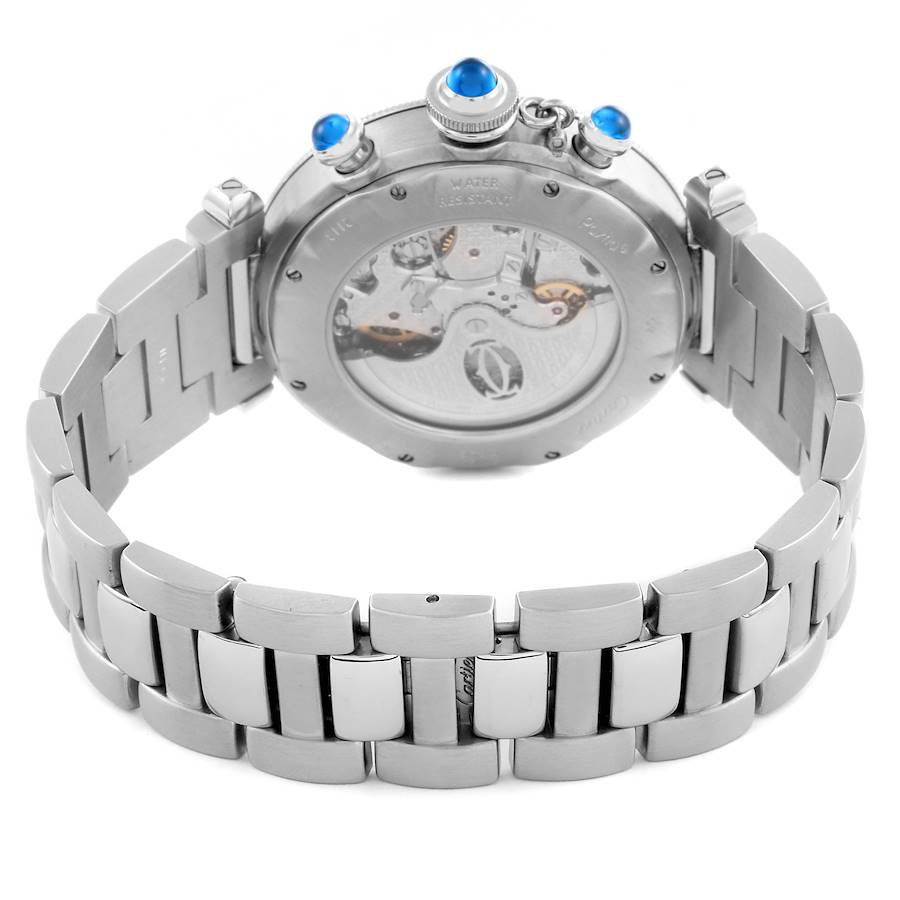Cartier Pasha Seatimer Chronograph Steel Mens Watch W31030H3