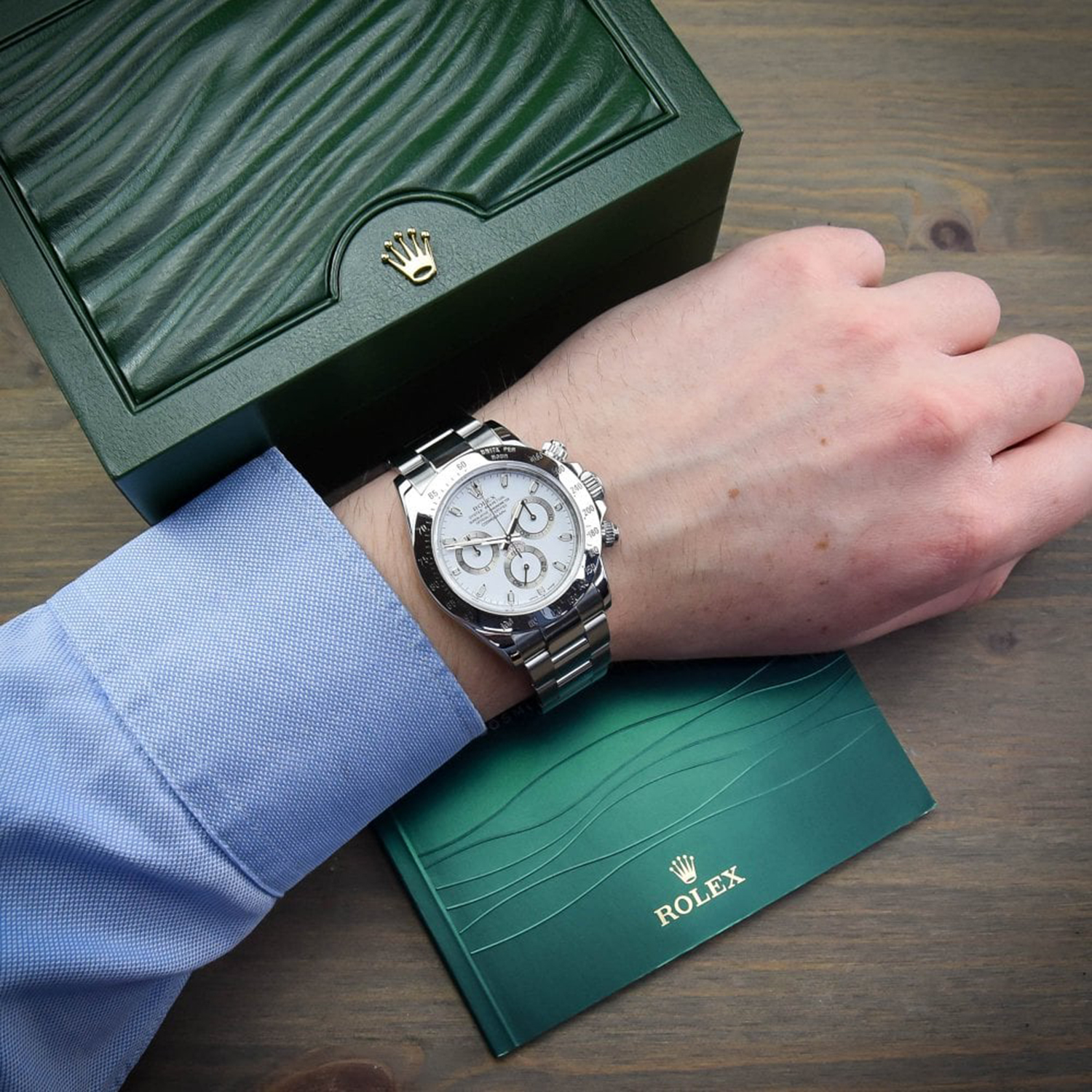 ​Rollie-The Crown Daytona Stainless Steel 40mm APH Dial 116520 Brand New