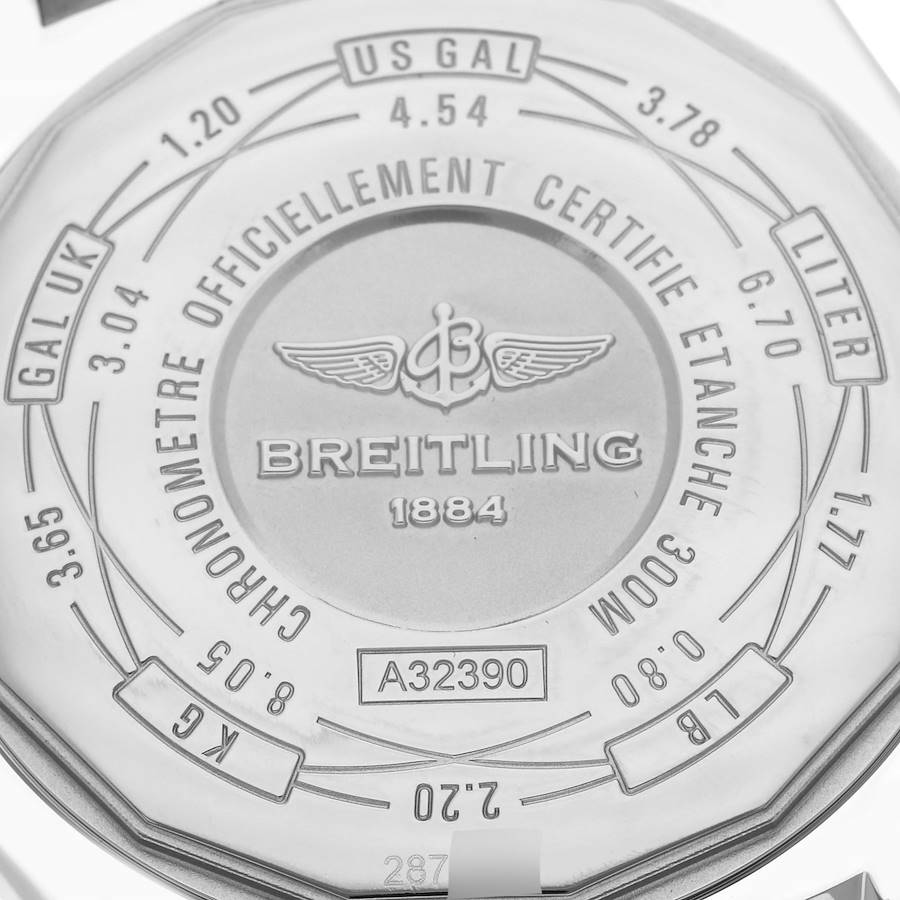 Breitling Avenger II GMT Blue MOP Dial Steel Mens Watch A32390