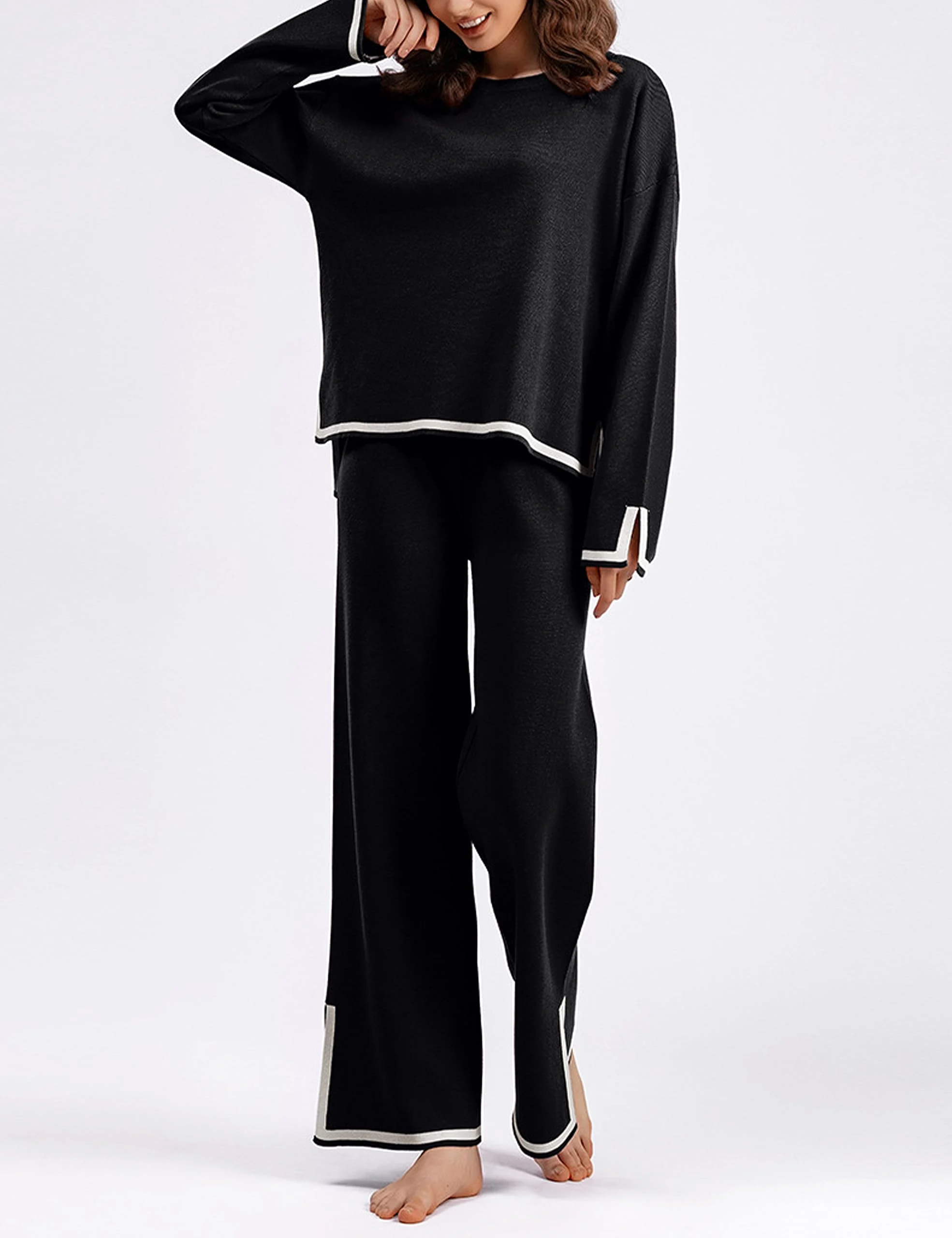 Classy Elastic Knit Lounge Set✨