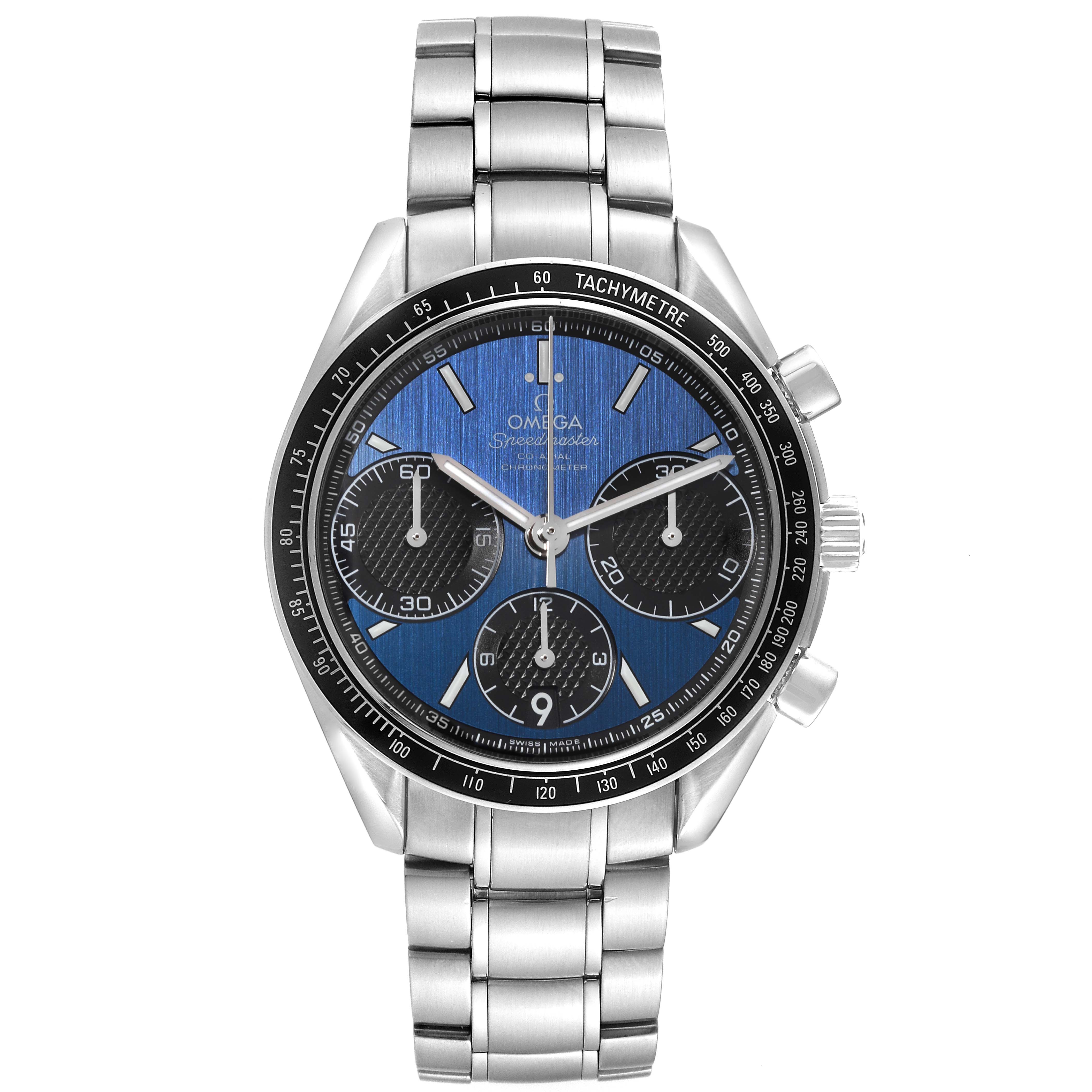 Omega Speedmaster Racing Blue Dial Steel Watch 40.0 MM 326.30.40.50.03.001