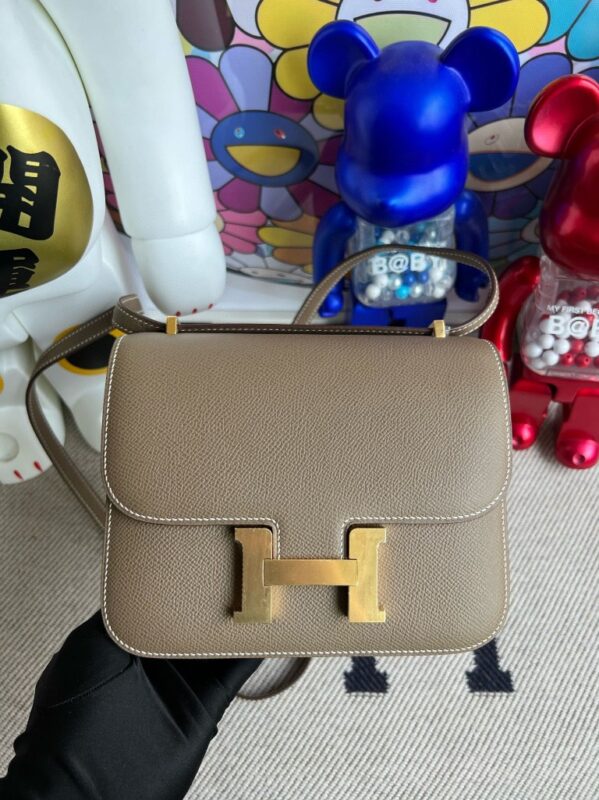 Replica Hermès Constance 18Cm Etoupe