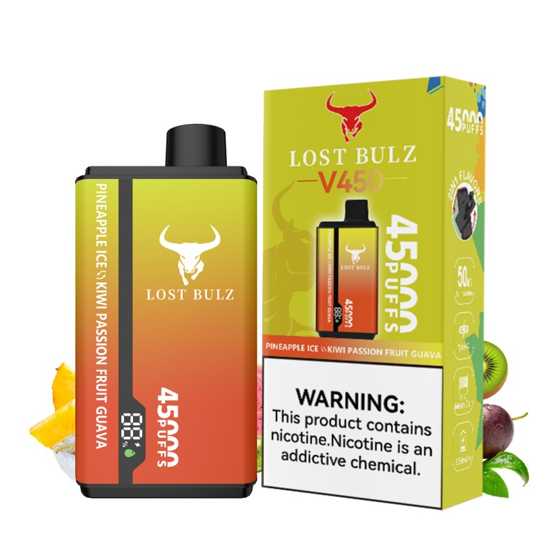 🔥 Lost Bulz V450 45K Puffs Disposable Vape | 2% Nikotyny 💨 45 000 Puffów | Pakiet 10 sztuk | Szybka wysyłka z Polski 1–3 dni 🚚🇵🇱