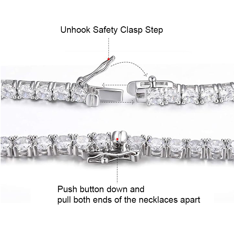 14k 18k Gold 3carat 4carat 5carat 10carat Tennis Bracelet Lab Grown Diamond Tennis Chain