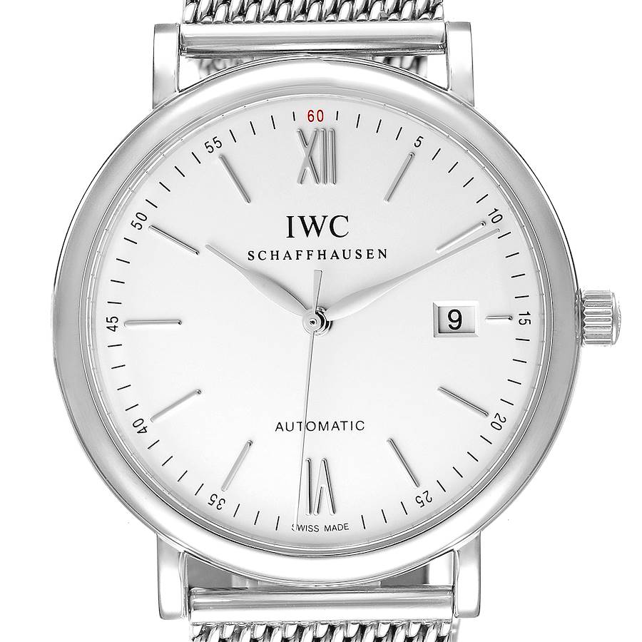IWC Portofino Silver Dial Automatic Steel Mens Watch IW356505