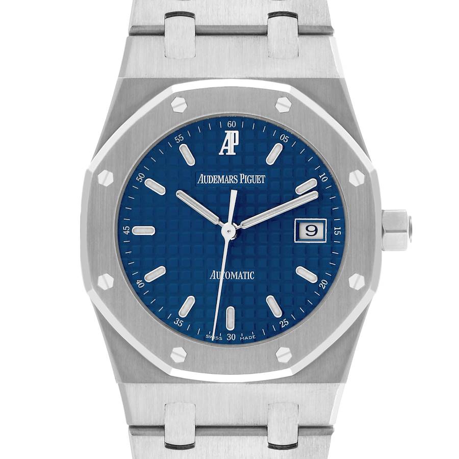 Audemars Piguet Royal Oak Blue Dial Steel Mens Watch 15000ST