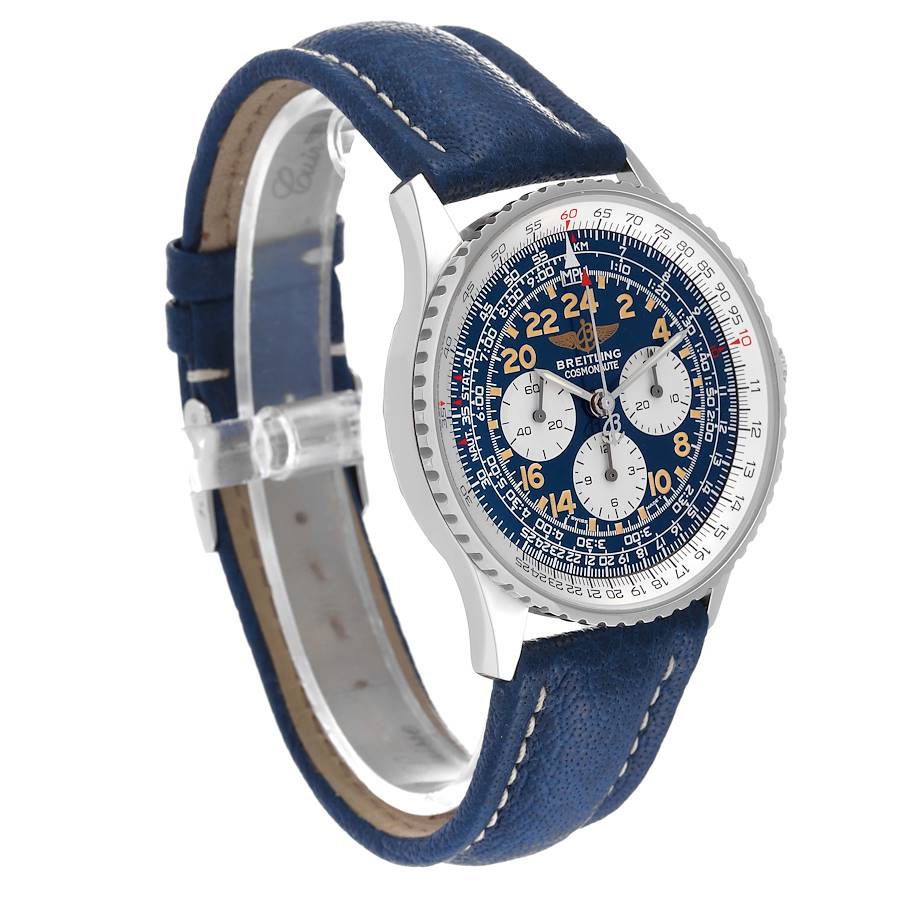 Breitling Navitimer Cosmonaute Blue Dial Chronograph Mens Watch A12322