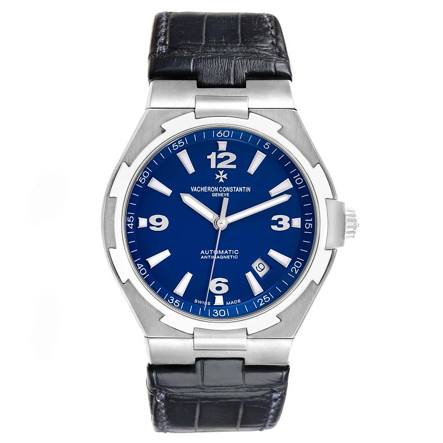 Vacheron Constantin Overseas Blue Dial Steel Mens Watch 47040