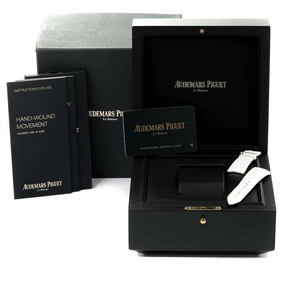 Audemars Piguet Millenary White Gold Mother Of Pearl Diamond Ladies Watch 77247BC